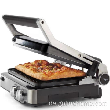 Edelstahl BBQ-Grill-Non-Stick rauchloser elektrischer Kontaktgrill flach gesunden Grillgrill